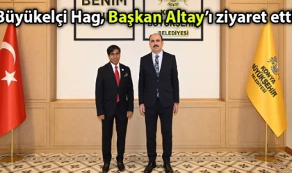 Büyükelçi Hag, Başkan Altay’ı ziyaret etti