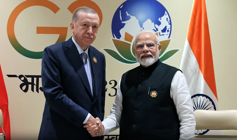Cumhurbaşkanı Erdoğan, Hindistan Başbakanı Modi'yi kabul etti