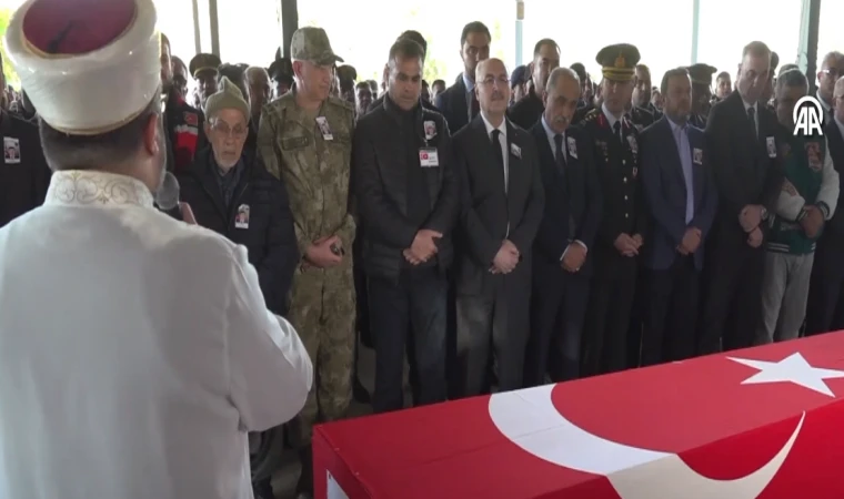 Silah kazası sonucu şehit olan Mustafa Fatih Yetişen için tören düzenlendi