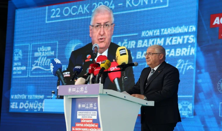 Milli Savunma Bakanı Güler, Konya'da temel atma töreninde konuştu: