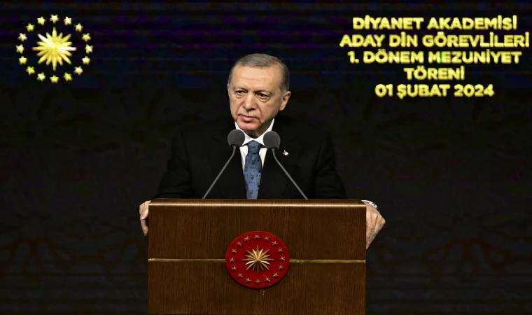 Cumhurbaşkanı Erdoğan: "Kardeşlerimizin göreve başlamasıyla birlikte diyanet camiamız inşallah daha 