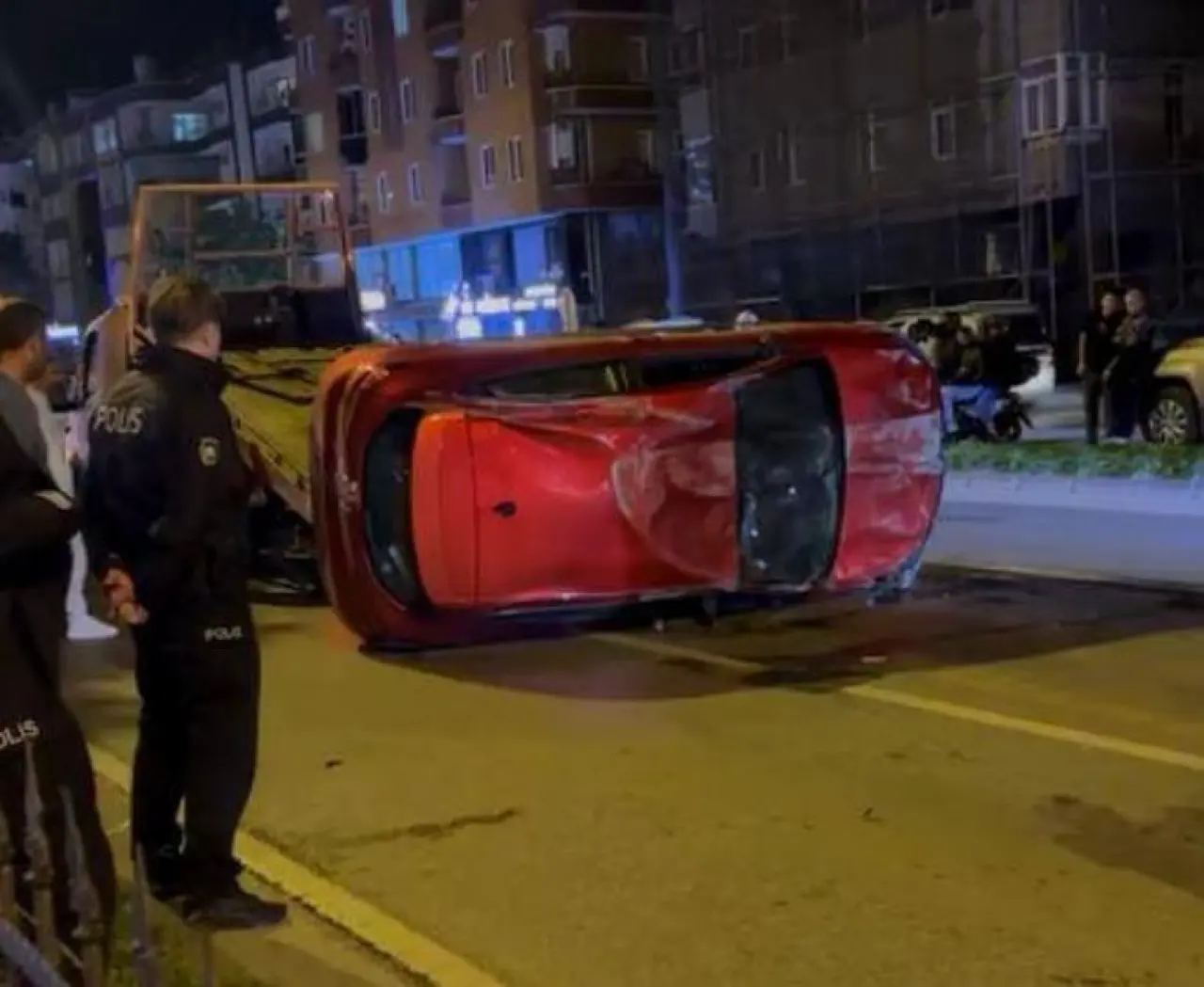 Samsunda zincirleme kaza; 1 yaralı