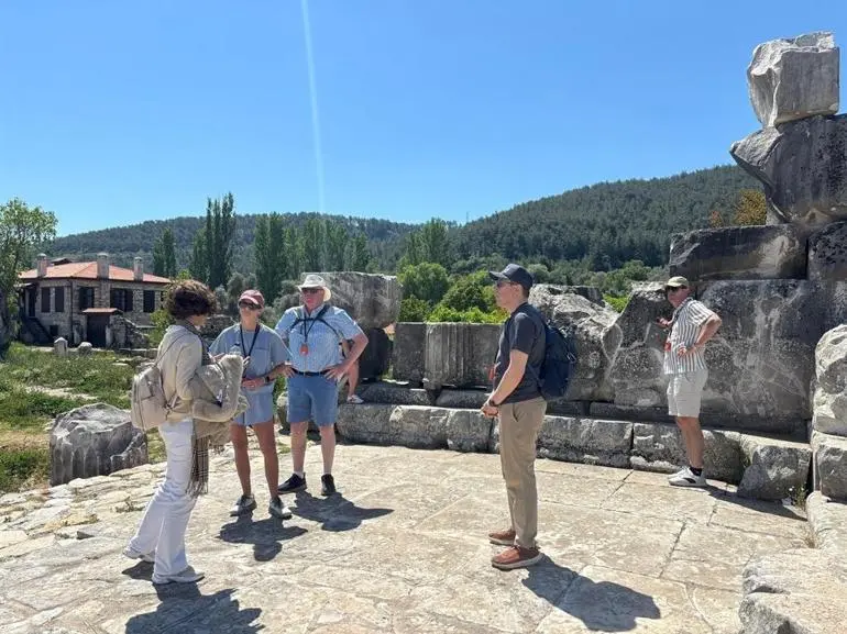 Cruise turistlerinin yeni rotası Stratonikeia oldu