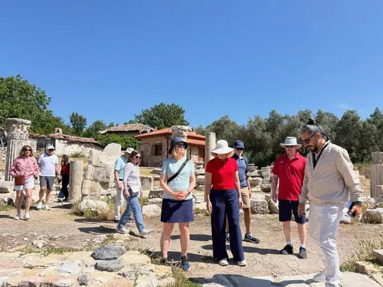 Cruise turistlerinin yeni rotası Stratonikeia oldu