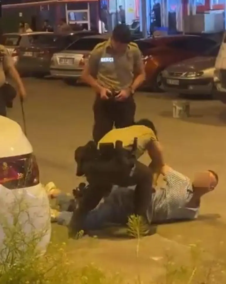Kesici aletle bekçilere saldıran şüpheli, bacağından vurularak yakalandı