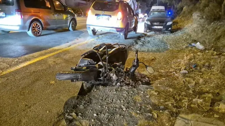 Bodrum’da taksi ile motosiklet çarpıştı: 1 ölü, 1 ağır yaralı