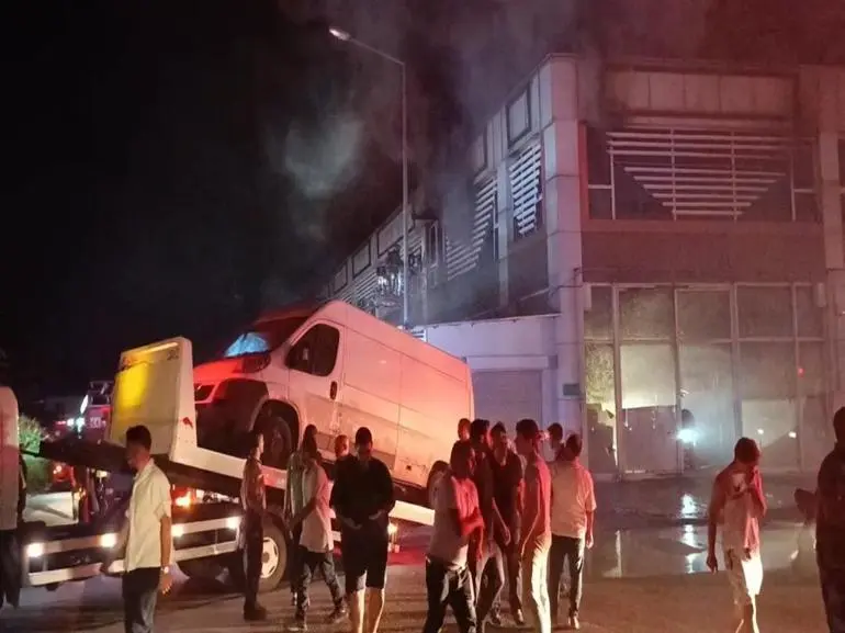 Bursada yumurta işletmesinde yangın