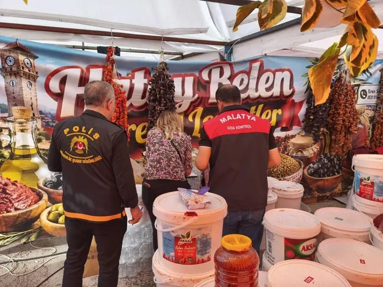 Malatyada yöresel ürün fuarında 230 kilo sucuk ve 150 kilo peynire el konuldu