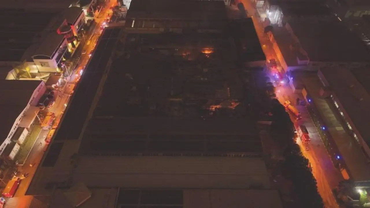 Bursada kimyasal yüzey kaplama fabrikasında yangın