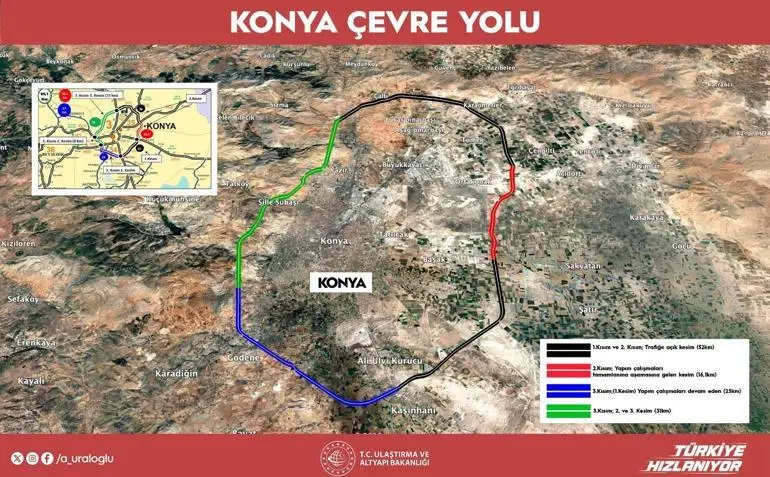 Bakan Uraloğlu: Konya Çevre Yolunun Aksaray-Adana arasını bu yıl tamamlamayı hedefliyoruz