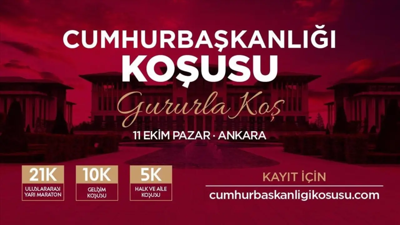 Cumhurbaşkanlığı Koşusu, 11 Ekim'de Ankara'da koşulacak